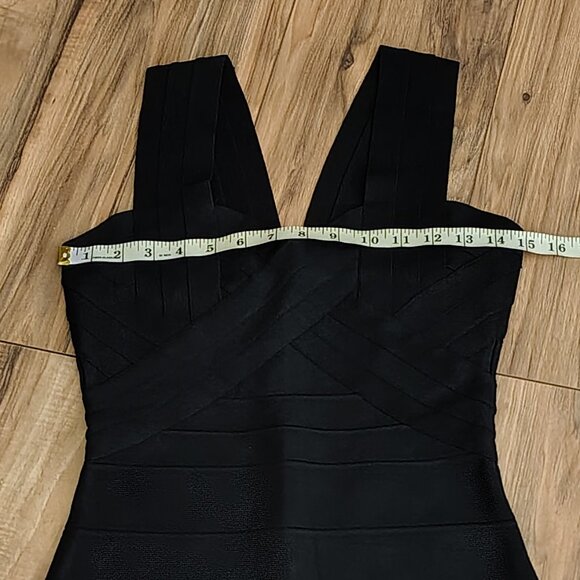 Rachael G Stretch Dress with Thick Straps in Black - Picture 12 of 12